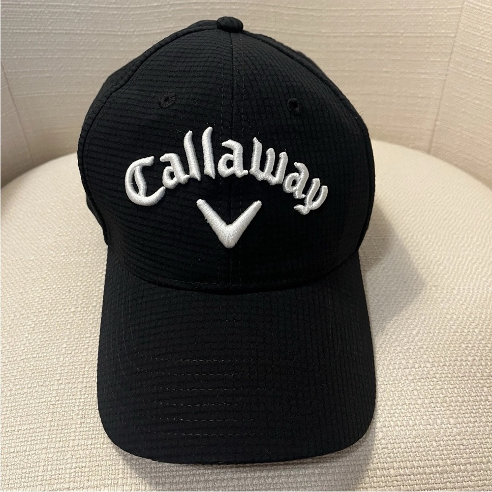 Callaway Hat Cap Strap Back Black White Epic Flash Apex Odyssey Golf Mens Adult